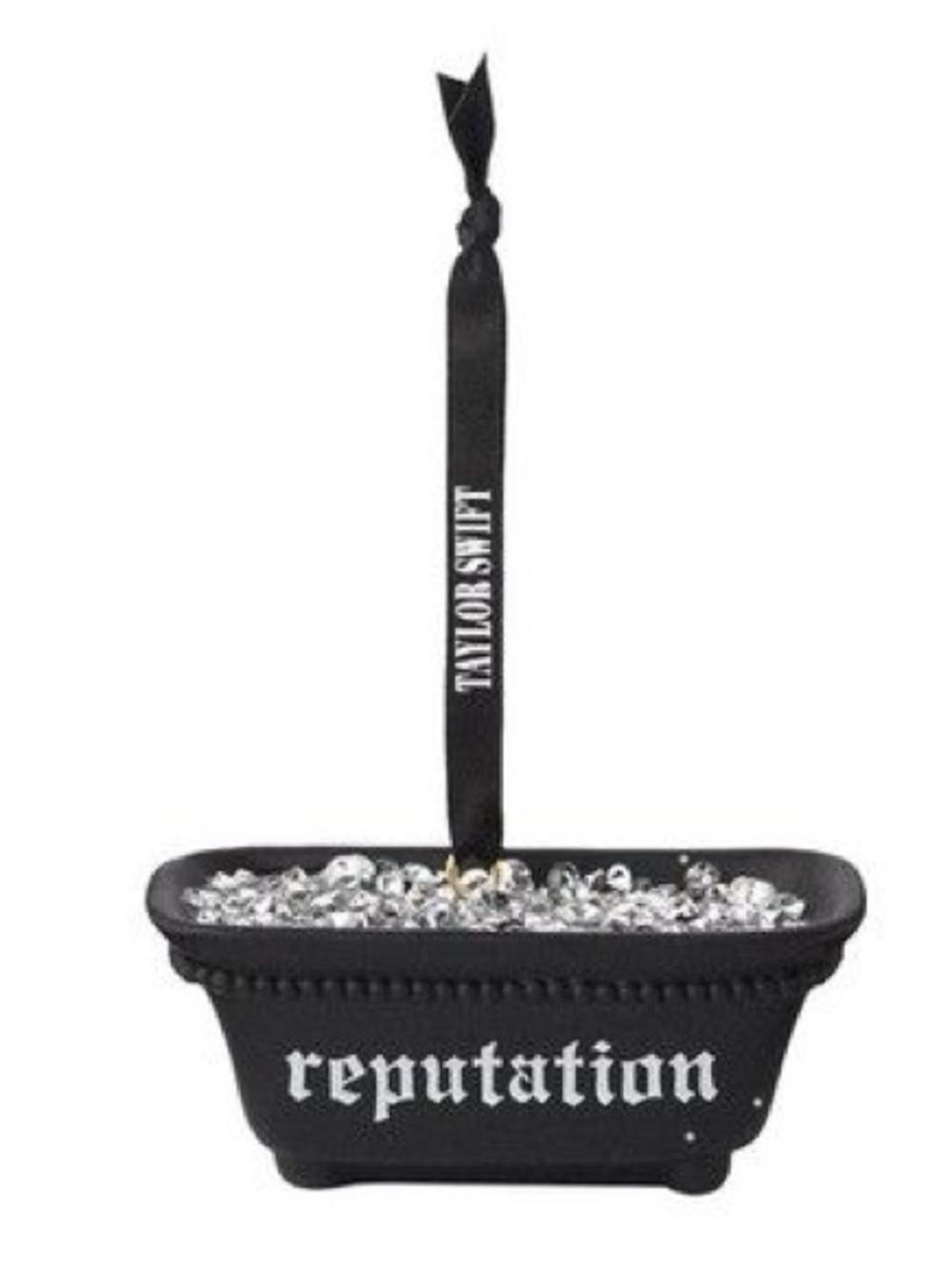 Taylor Swift Black 'reputation' Hanging Ornament reputation bathtub